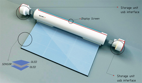 苗条性感的扫描仪看起来像一把军刀插图4锦客设计服务-工业设计公司