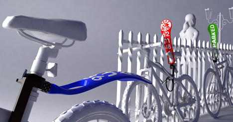 这种自行车防盗依靠好心人插图锦客设计服务-工业设计公司
