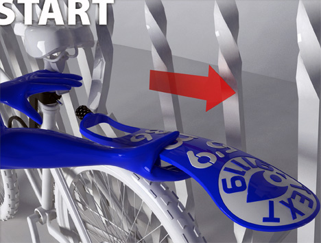 这种自行车防盗依靠好心人插图5锦客设计服务-工业设计公司