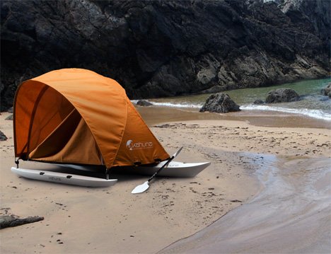 用帐篷撑起皮艇插图1锦客设计服务-工业设计公司